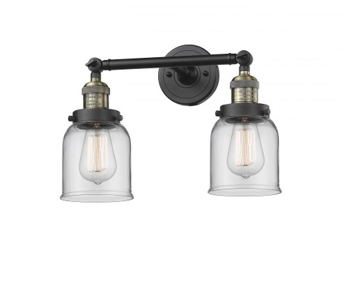 Bell - 2 Light - 16 inch - Black Antique Brass - Adjustable Bath Vanity Light (3442|208-BAB-G52)