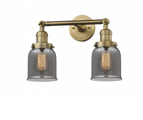Bell - 2 Light - 16 inch - Brushed Brass - Adjustable Bath Vanity Light (3442|208-BB-G53-LED)