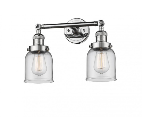Bell - 2 Light - 16 inch - Polished Chrome - Adjustable Bath Vanity Light (3442|208-PC-G52-LED)