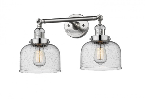 Bell - 2 Light - 19 inch - Brushed Satin Nickel - Adjustable Bath Vanity Light (3442|208-SN-G74-LED)