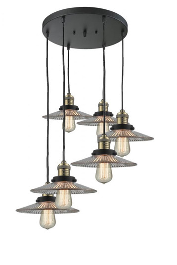 Halophane 6 Light Multi-Pendant (3442|212/6-BAB-G2)