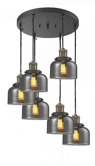 Large Bell 6 Light Multi-Pendant (3442|212/6-BAB-G73)