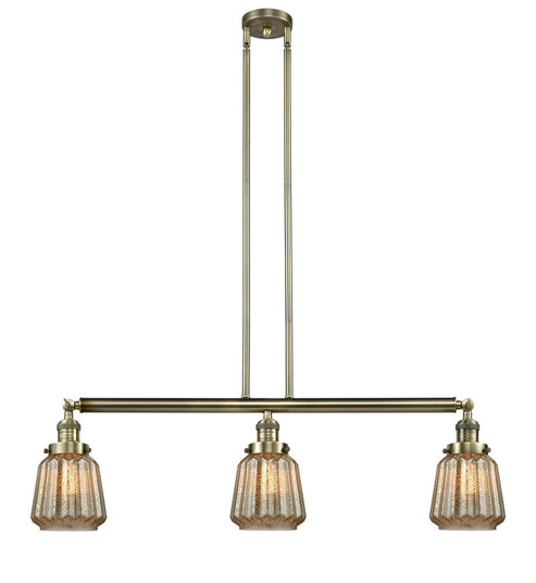 Chatham - 3 Light - 39 inch - Antique Brass - Stem Hung - Adjustable Island Light (3442|213-AB-G146-LED)