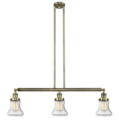 Bellmont - 3 Light - 39 inch - Antique Brass - Stem Hung - Adjustable Island Light (3442|213-AB-G194-LED)