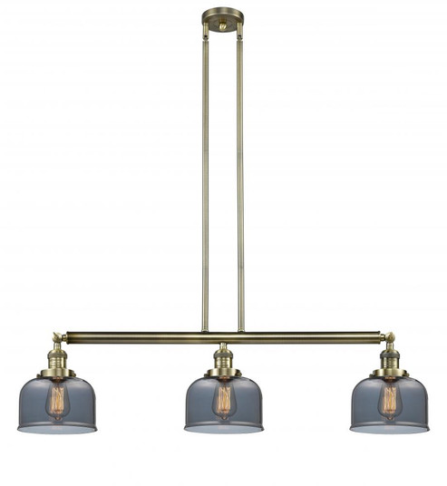 Bell - 3 Light - 41 inch - Antique Brass - Stem Hung - Island Light (3442|213-AB-G73-LED)