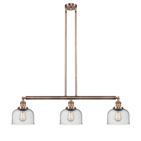 Bell - 3 Light - 41 inch - Antique Copper - Stem Hung - Adjustable Island Light (3442|213-AC-G74-LED)