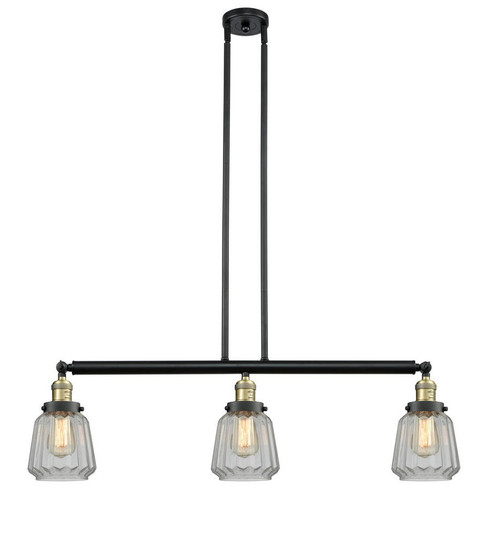 Chatham - 3 Light - 39 inch - Black Antique Brass - Stem Hung - Adjustable Island Light (3442|213-BAB-G142-LED)