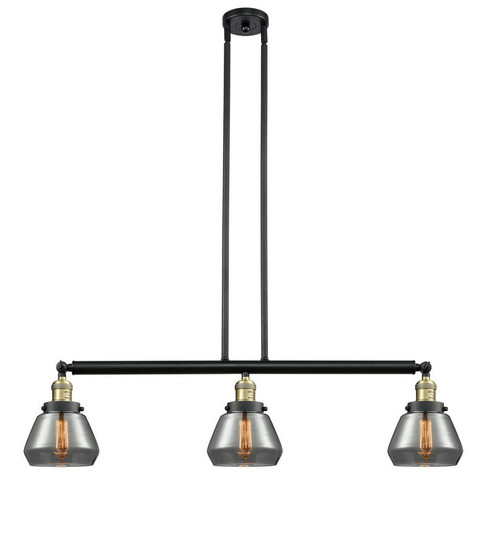 Fulton - 3 Light - 39 inch - Black Antique Brass - Stem Hung - Adjustable Island Light (3442|213-BAB-G173)