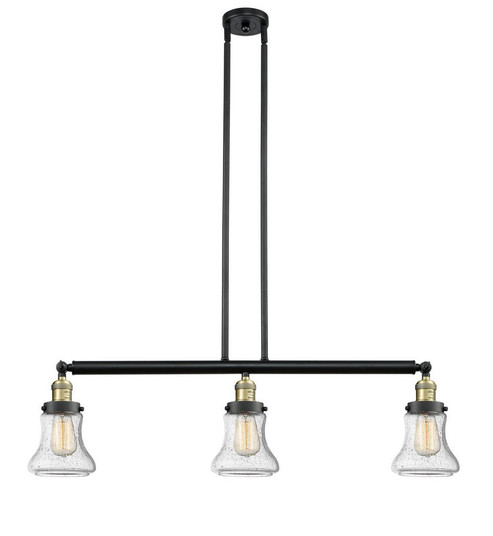 Bellmont - 3 Light - 39 inch - Black Antique Brass - Stem Hung - Adjustable Island Light (3442|213-BAB-G194)
