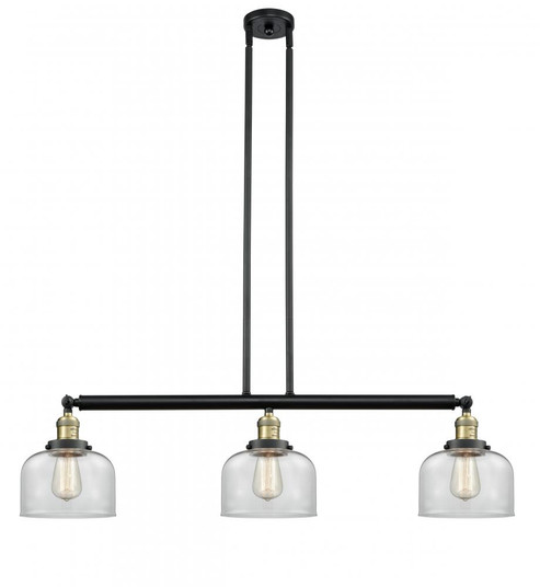 Bell - 3 Light - 41 inch - Black Antique Brass - Stem Hung - Island Light (3442|213-BAB-G72)