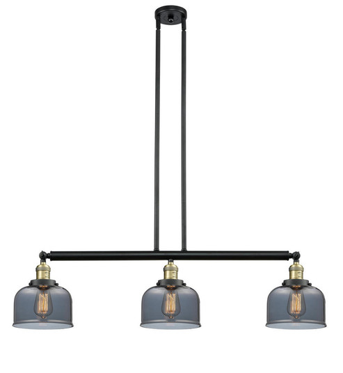 Bell - 3 Light - 41 inch - Black Antique Brass - Stem Hung - Adjustable Island Light (3442|213-BAB-G73)