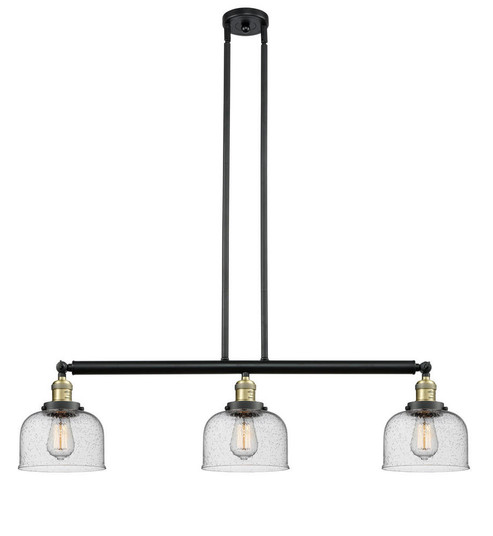 Bell - 3 Light - 41 inch - Black Antique Brass - Stem Hung - Adjustable Island Light (3442|213-BAB-G74-LED)