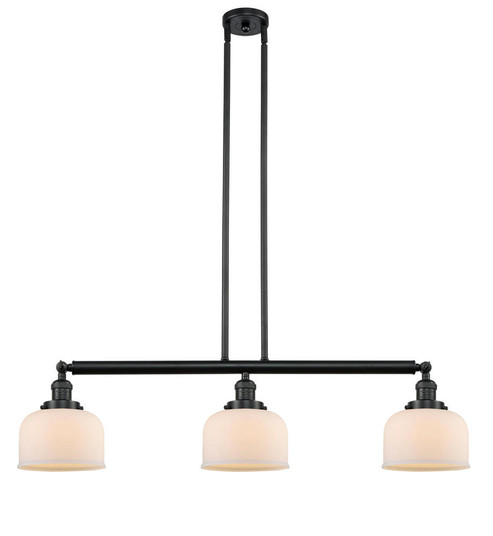 Bell - 3 Light - 41 inch - Matte Black - Stem Hung - Adjustable Island Light (3442|213-BK-G71)