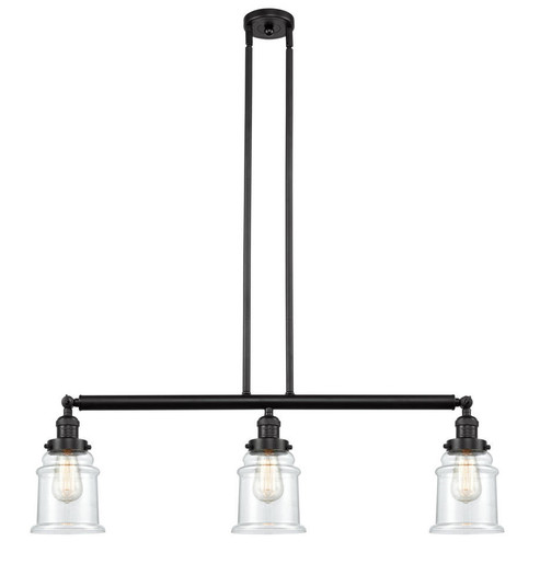 Canton - 3 Light - 39 inch - Oil Rubbed Bronze - Stem Hung - Adjustable Island Light (3442|213-OB-G182-LED)