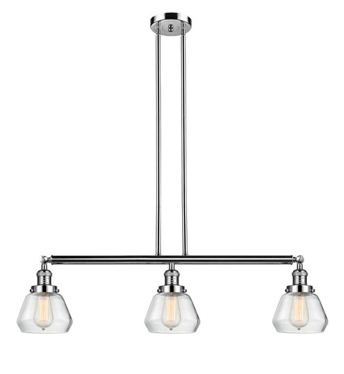 Fulton - 3 Light - 39 inch - Polished Nickel - Stem Hung - Adjustable Island Light (3442|213-PN-G172-LED)