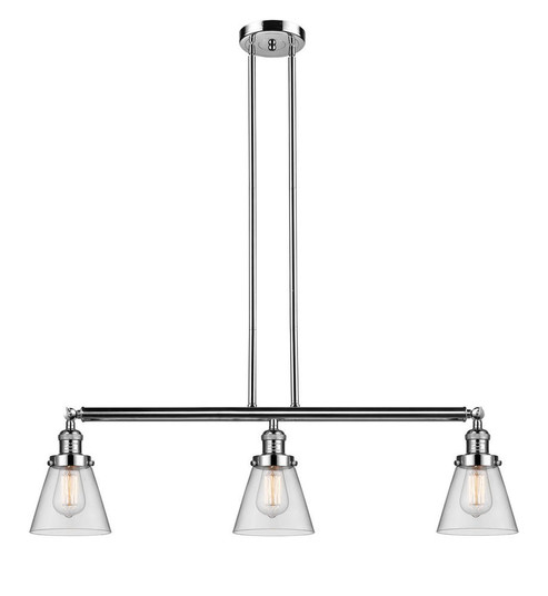Cone - 3 Light - 39 inch - Polished Nickel - Stem Hung - Adjustable Island Light (3442|213-PN-G62-LED)