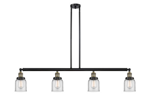 Bell - 4 Light - 50 inch - Black Antique Brass - Stem Hung - Adjustable Island Light (3442|214-BAB-G52)