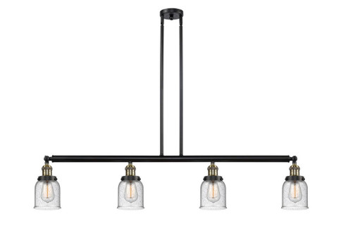 Bell - 4 Light - 50 inch - Black Antique Brass - Stem Hung - Adjustable Island Light (3442|214-BAB-G54-LED)