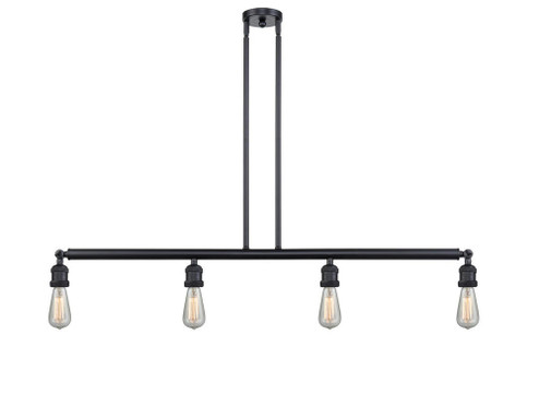 Bare Bulb 4 Light Island Light (3442|214NH-BK)