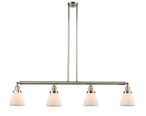 Cone - 4 Light - 51 inch - Polished Nickel - Stem Hung - Adjustable Island Light (3442|214-PN-G61-LED)