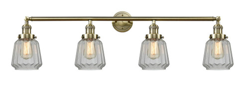 Chatham - 4 Light - 42 inch - Antique Brass - Adjustable Bath Vanity Light (3442|215-AB-G142-LED)