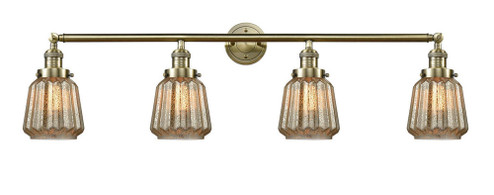 Chatham - 4 Light - 42 inch - Antique Brass - Adjustable Bath Vanity Light (3442|215-AB-G146-LED)
