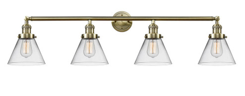 Cone - 4 Light - 44 inch - Antique Brass - Adjustable Bath Vanity Light (3442|215-AB-G42-LED)