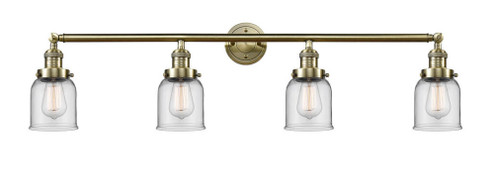 Bell - 4 Light - 42 inch - Antique Brass - Adjustable Bath Vanity Light (3442|215-AB-G52-LED)