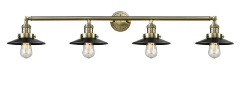 Railroad - 4 Light - 44 inch - Antique Brass - Adjustable Bath Vanity Light (3442|215-AB-M6-LED)