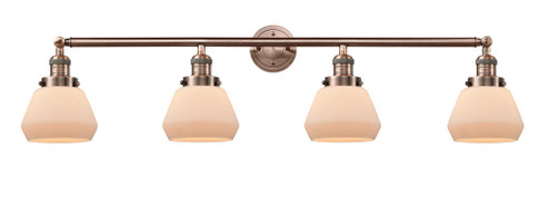 Fulton - 4 Light - 43 inch - Antique Copper - Adjustable Bath Vanity Light (3442|215-AC-G171-LED)