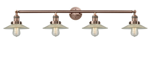 Halophane - 4 Light - 45 inch - Antique Copper - Adjustable Bath Vanity Light (3442|215-AC-G2-LED)