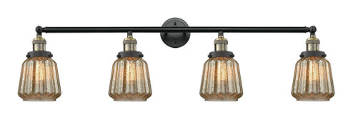 Chatham - 4 Light - 42 inch - Black Antique Brass - Adjustable Bath Vanity Light (3442|215-BAB-G146)