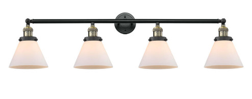 Cone - 4 Light - 44 inch - Black Antique Brass - Adjustable Bath Vanity Light (3442|215-BAB-G41-LED)