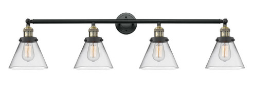 Cone - 4 Light - 44 inch - Black Antique Brass - Adjustable Bath Vanity Light (3442|215-BAB-G42)