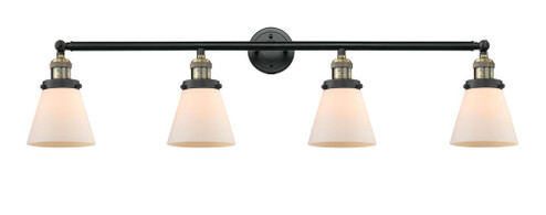 Cone - 4 Light - 42 inch - Black Antique Brass - Adjustable Bath Vanity Light (3442|215-BAB-G61)