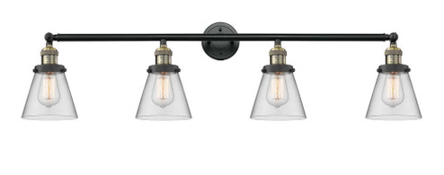 Cone - 4 Light - 42 inch - Black Antique Brass - Adjustable Bath Vanity Light (3442|215-BAB-G62)