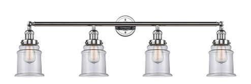 Canton - 4 Light - 42 inch - Polished Chrome - Adjustable Bath Vanity Light (3442|215-PC-G182-LED)