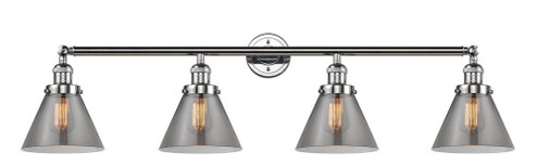 Cone - 4 Light - 44 inch - Polished Chrome - Adjustable Bath Vanity Light (3442|215-PC-G43-LED)