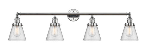 Cone - 4 Light - 42 inch - Polished Chrome - Adjustable Bath Vanity Light (3442|215-PC-G64-LED)