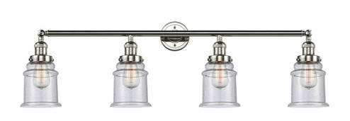 Canton - 4 Light - 42 inch - Polished Nickel - Adjustable Bath Vanity Light (3442|215-PN-G184-LED)