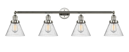 Cone - 4 Light - 44 inch - Polished Nickel - Adjustable Bath Vanity Light (3442|215-PN-G44-LED)
