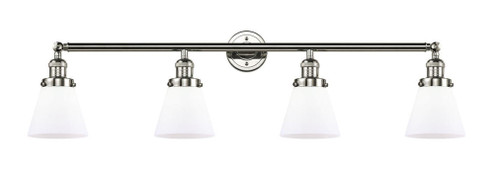 Cone - 4 Light - 42 inch - Polished Nickel - Adjustable Bath Vanity Light (3442|215-PN-G61-LED)