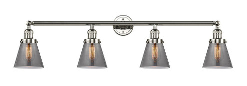 Cone - 4 Light - 42 inch - Polished Nickel - Adjustable Bath Vanity Light (3442|215-PN-G63-LED)