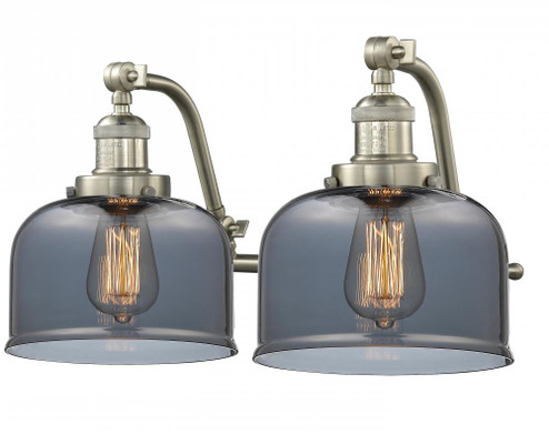 Bell - 2 Light - 18 inch - Brushed Satin Nickel - Adjustable Bath Vanity Light (3442|515-2W-SN-G73-LED)