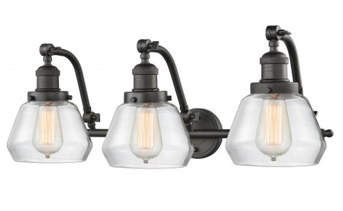 Fulton - 3 Light - 28 inch - Oil Rubbed Bronze - Adjustable Bath Vanity Light (3442|515-3W-OB-G172-LED)
