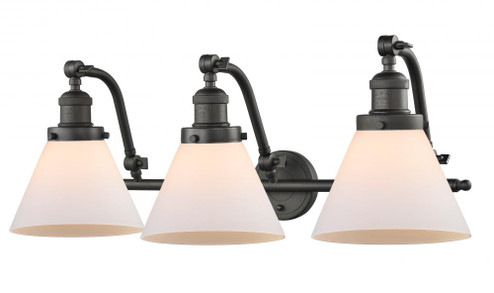 Cone - 3 Light - 28 inch - Oil Rubbed Bronze - Adjustable Bath Vanity Light (3442|515-3W-OB-G41-LED)