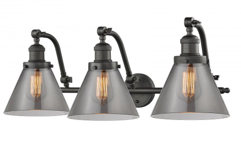 Cone - 3 Light - 28 inch - Oil Rubbed Bronze - Adjustable Bath Vanity Light (3442|515-3W-OB-G43-LED)