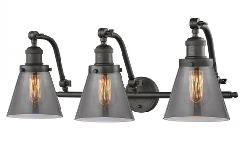 Cone - 3 Light - 28 inch - Oil Rubbed Bronze - Adjustable Bath Vanity Light (3442|515-3W-OB-G63-LED)