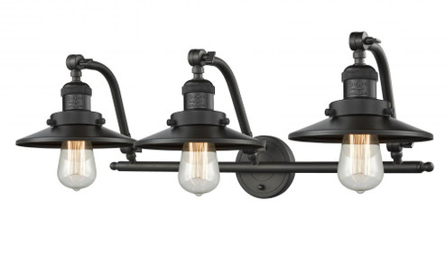 Railroad - 3 Light - 28 inch - Oil Rubbed Bronze - Adjustable Bath Vanity Light (3442|515-3W-OB-M5-LED)