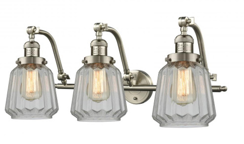 Chatham - 3 Light - 28 inch - Brushed Satin Nickel - Adjustable Bath Vanity Light (3442|515-3W-SN-G142-LED)